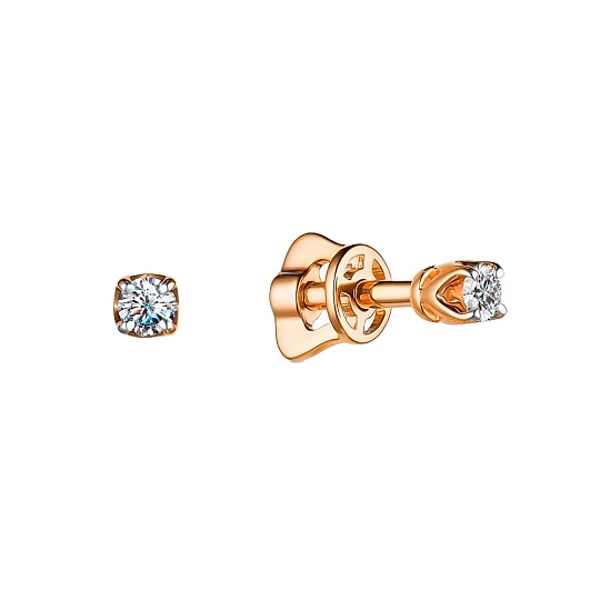 Серьги золотые 25030-100 | Ювелирные изделия от бренда Алькор 💍 купить по доступной цене в ювелирной сети «Золотая Подкова»