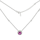 Колье серебряное SS-B0645NC4 | Колье серебряное SS-B0645NC4 купить по цене 2782 руб. в ювелирном магазине ⭐️ «Золотая Подкова»