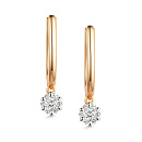 Серьги золотые 25954-100 | Серьги золотые 25954-100 купить по цене 90672 руб. в ювелирном магазине ⭐️ «Золотая Подкова»