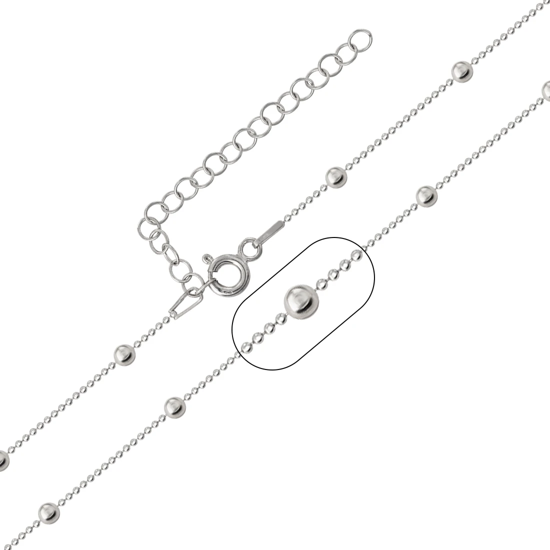 Цепь серебряная 280011R100L40+ | Цепи купить по доступной цене в ювелирном магазине «Золотая Подкова»