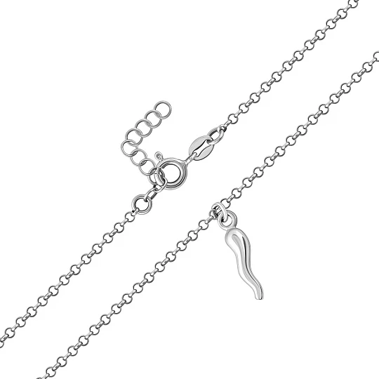 Цепь серебряная 0382R02501L45 | Фантазийные цепи купить по выгодной цене в ювелирном магазине ⭐️ «Золотая Подкова»