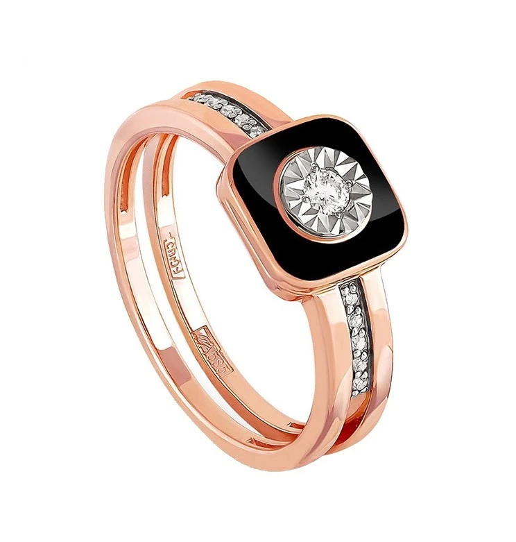 Кольцо золотое 11-0804-1002 | Золотые кольца купить по выгодной цене в ювелирном магазине ⭐️ «Золотая Подкова»