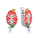 Серьги серебряные 901022723 | Серьги серебряные 901022723 купить по цене 6556 руб. в ювелирном магазине ⭐️ «Золотая Подкова»