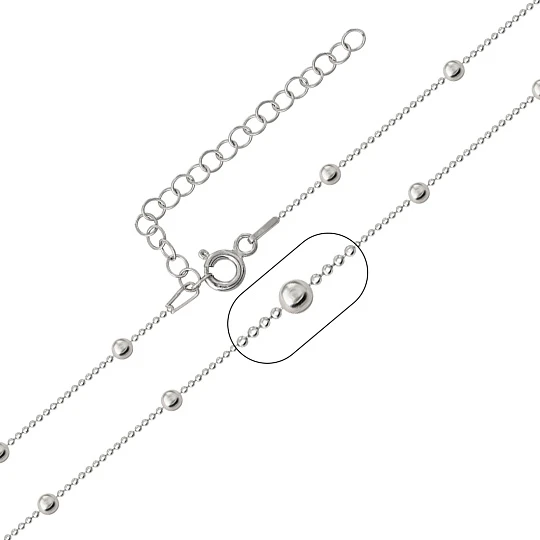 Цепь серебряная 280011R100L40+ | Цепи купить по доступной цене в ювелирном магазине «Золотая Подкова»