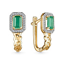 Серьги золотые 25633-301 | Серьги золотые 25633-301 купить по цене 151402 руб. в ювелирном магазине ⭐️ «Золотая Подкова»