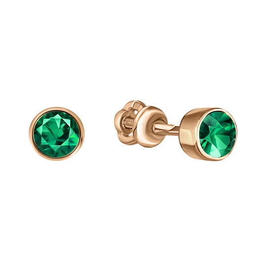 Серьги золотые 831048ст.кз | Серьги с кварцем купить по выгодной цене в ювелирном магазине ⭐️ «Золотая Подкова»