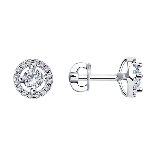 Серьги серебряные 94024436 | Ювелирные изделия От «соколов» купить по выгодной цене в ювелирном магазине ⭐️ «Золотая Подкова»