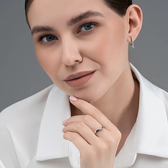 Серьги золотые 26015-200 | Английский замок серьги купить по выгодной цене в ювелирном магазине ⭐️ «Золотая Подкова»