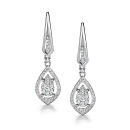Серьги золотые 26203-200 | Серьги золотые 26203-200 купить по цене 143698 руб. в ювелирном магазине ⭐️ «Золотая Подкова»