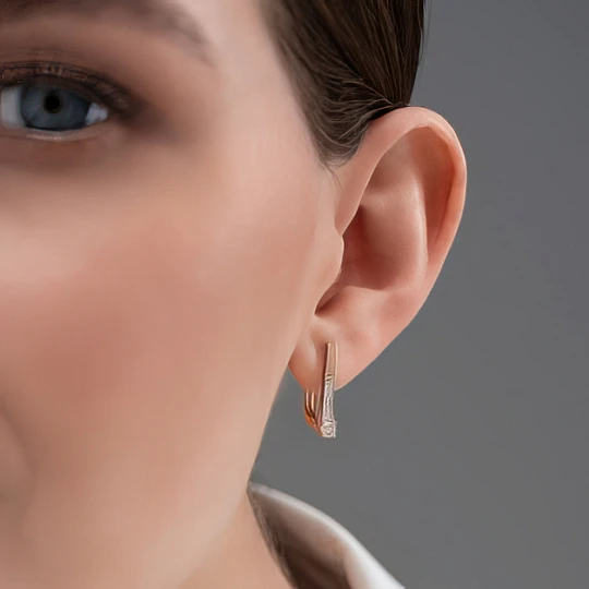 Серьги из золота с бриллиантами