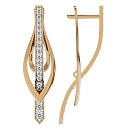 Серьги золотые 018862-1102 | Серьги золотые 018862-1102 купить по цене 54390 руб. в ювелирном магазине ⭐️ «Золотая Подкова»