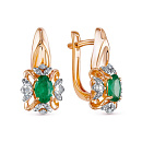 Серьги золотые 24342-101 | Серьги золотые 24342-101 купить по цене 171870 руб. в ювелирном магазине ⭐️ «Золотая Подкова»