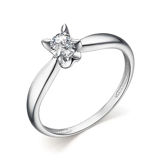 Кольцо золотое 14243-200 | Ювелирные изделия от бренда Алькор 💍 купить по доступной цене в ювелирной сети «Золотая Подкова»