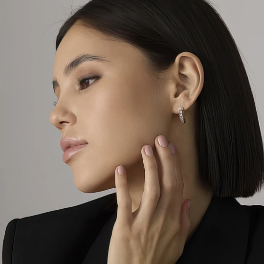 Серьги золотые 26150-100 | Ювелирные изделия от бренда Алькор 💍 купить по доступной цене в ювелирной сети «Золотая Подкова»