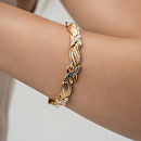 Браслет золотой А 023047 | Браслет золотой А 023047 купить по цене 125600 руб. в ювелирном магазине ⭐️ «Золотая Подкова»