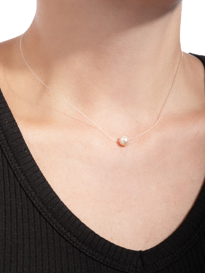 Колье серебряное Sh002-KW7-Rd | Серебряные колье купить по выгодной цене в ювелирном магазине ⭐️ «Золотая Подкова»