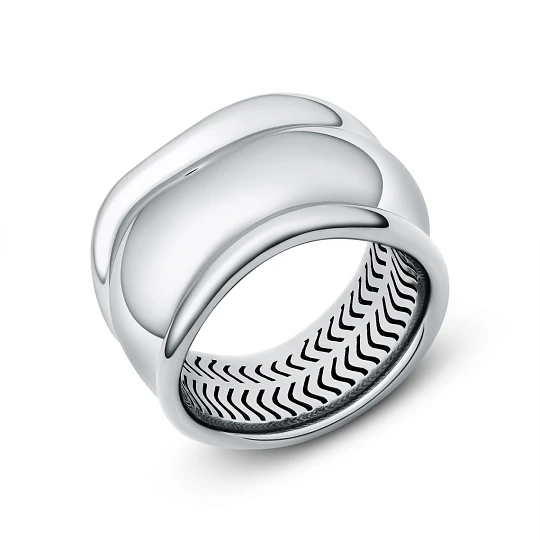 Кольцо серебряное 00949-10-090101-00 | Кольца без вставок купить по выгодной цене в ювелирном магазине ⭐️ «Золотая Подкова»