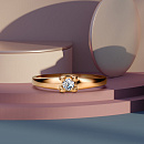 Кольцо золотое 12251-100 | Кольцо золотое 12251-100 купить по цене 94961 руб. в ювелирном магазине ⭐️ «Золотая Подкова»