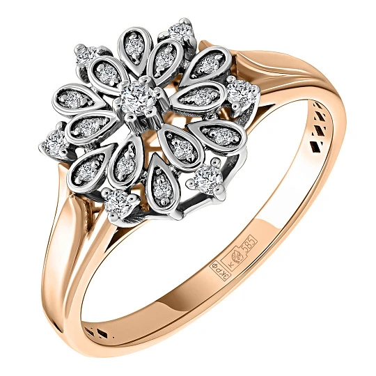Кольцо из золота с бриллиантами