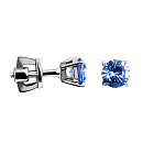 Серьги золотые 930454Б.Сапфир гт. | Серьги золотые 930454Б.Сапфир гт. купить по цене 135416 руб. в ювелирном магазине ⭐️ «Золотая Подкова»