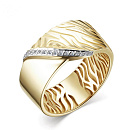 Кольцо золотое 15648-300 | Кольцо золотое 15648-300 купить по цене 115211 руб. в ювелирном магазине ⭐️ «Золотая Подкова»