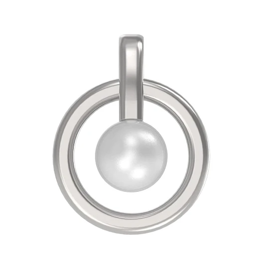Подвеска серебряная 1038413-01250-2S | Подвески и кулоны с жемчугом купить по выгодной цене в ювелирном магазине ⭐️ «Золотая Подкова»