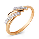 Кольцо золотое 025631-1102 | Кольцо золотое 025631-1102 купить по цене 33300 руб. в ювелирном магазине ⭐️ «Золотая Подкова»