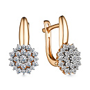 Серьги золотые 25457-100 | Серьги золотые 25457-100 купить по цене 238624 руб. в ювелирном магазине ⭐️ «Золотая Подкова»