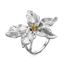 Кольцо серебряное К-11-0332W поз. | Кольцо серебряное К-11-0332W поз. купить по цене 13563 руб. в ювелирном магазине ⭐️ «Золотая Подкова»