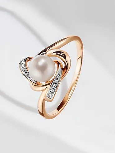 Женские английский замок кольца купить по выгодной цене в ювелирном магазине ⭐️ «Золотая Подкова»